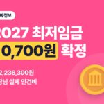 2027 최저임금 10,700원, 월급·주휴수당 환산과 사장님 실제 인건비 계산
